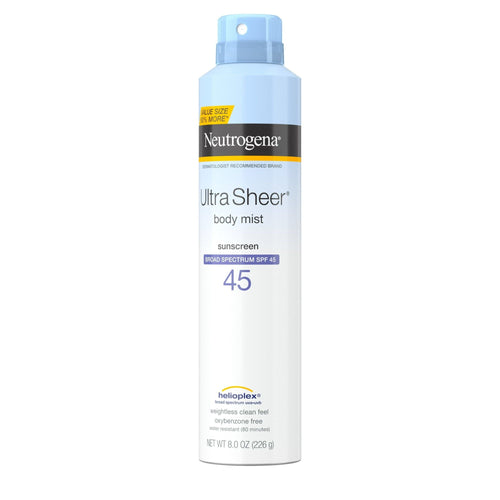 Neutrogena Ultra Sheer Sunscreen Spray SPF 45, Family Size, 8 oz EasyOptionXY LLC
