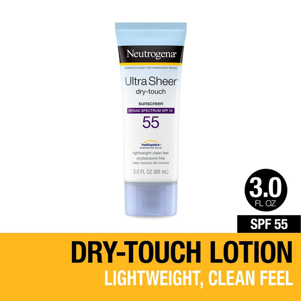 Neutrogena Ultra Sheer Dry-Touch SPF 55 Travel Sunscreen Lotion, 3 fl oz EasyOptionXY LLC