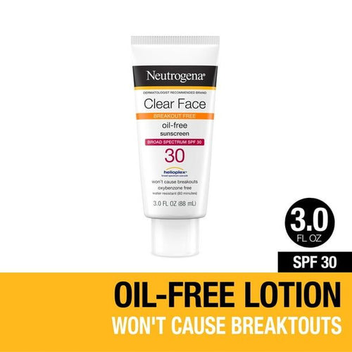 Neutrogena Clear Face Liquid Lotion Sunscreen with SPF 30, 3 fl. oz EasyOptionXY LLC