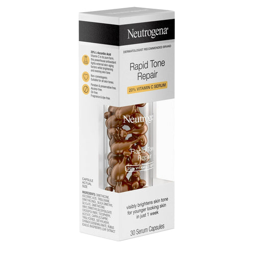 Neutrogena Rapid Tone Repair Brightening Vitamin C Face Serum, 30 Count EasyOptionXY LLC