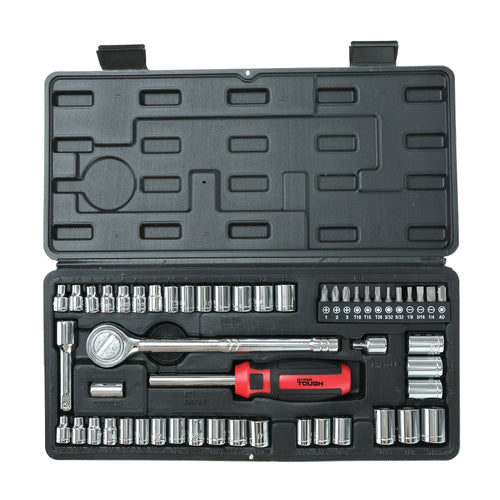 Hyper Tough 54 Piece 1/4 and 3/8 inch Drive Socket Set EasyOptionXY LLC
