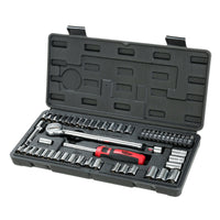 Hyper Tough 54 Piece 1/4 and 3/8 inch Drive Socket Set EasyOptionXY LLC