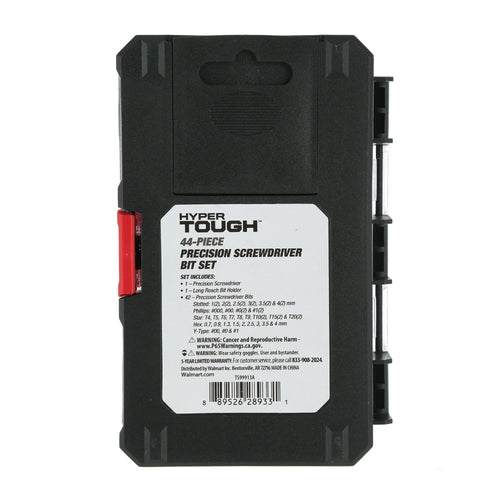 Hyper Tough 44 Piece Precision Multi-type Screwdriver Bits Set TS99913A EasyOptionXY LLC