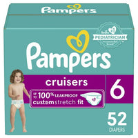 Pampers Cruisers Active Fit Taped Diapers Size 6, 52 Count EasyOptionXY LLC