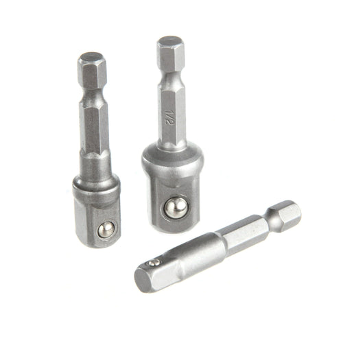 Hyper Tough 3-Piece Quick Connect Socket Adapter Set AU85043K, Socket Wrench and Set Type, New Condition EasyOptionXY LLC