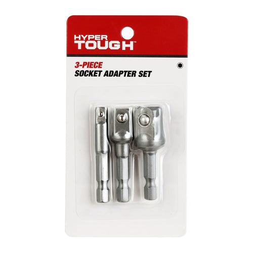 Hyper Tough 3-Piece Quick Connect Socket Adapter Set AU85043K, Socket Wrench and Set Type, New Condition EasyOptionXY LLC
