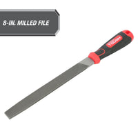 Hyper Tough 8-Inch Steel Mill Bastard File with Ergonomic Soft Grip, 2202V EasyOptionXY LLC