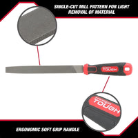 Hyper Tough 8-Inch Steel Mill Bastard File with Ergonomic Soft Grip, 2202V EasyOptionXY LLC