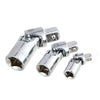 Hyper Tough 3 Piece 1/4, 3/8, and 1/2 inch Universal Joint Socket Set CRV 8UC0004A, New Condition EasyOptionXY LLC