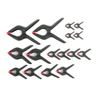 Hyper Tough 16 Piece Assorted Sized Spring Clamp Set TG60600C EasyOptionXY LLC