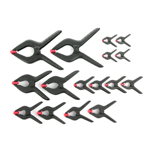 Hyper Tough 16 Piece Assorted Sized Spring Clamp Set TG60600C EasyOptionXY LLC