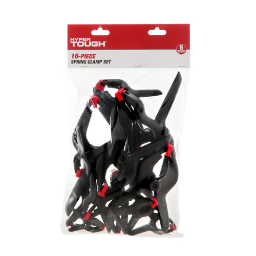 Hyper Tough 16 Piece Assorted Sized Spring Clamp Set TG60600C EasyOptionXY LLC