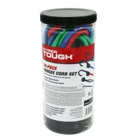 Hyper Tough 20 pieces Bungee Cord Set, Plastic Jar, Multi-Color, 2.31 oz EasyOptionXY LLC