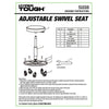 Hyper Tough Black Rolling Automotive Creeper Stool, 300-lb, Model 51016, Product Weight- 11.7 lb EasyOptionXY LLC