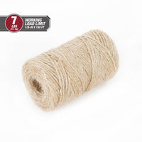 Hyper Tough 190' Jute Twine Natural, Biodegradable, 7 lb Working Load Limit, Brown, Rope EasyOptionXY LLC