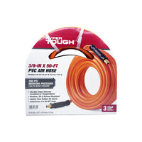 Hyper Tough 3/8" x 50" PVC Air Hose With 1/4 Inch NPT Hose Threads - Most Lightest & Dependable Hose EasyOptionXY LLC