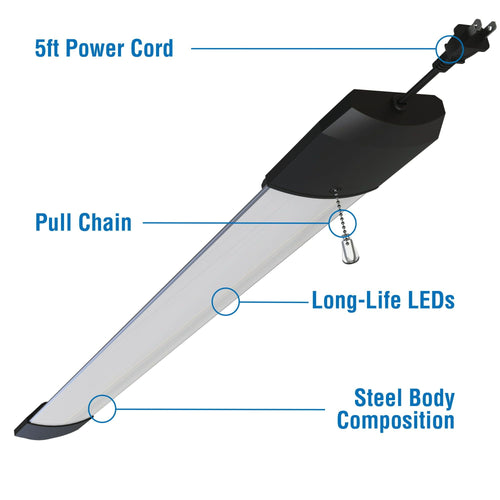 Hyper Tough 5500 Lumen 4ft Linkable LED Shop Light EasyOptionXY LLC