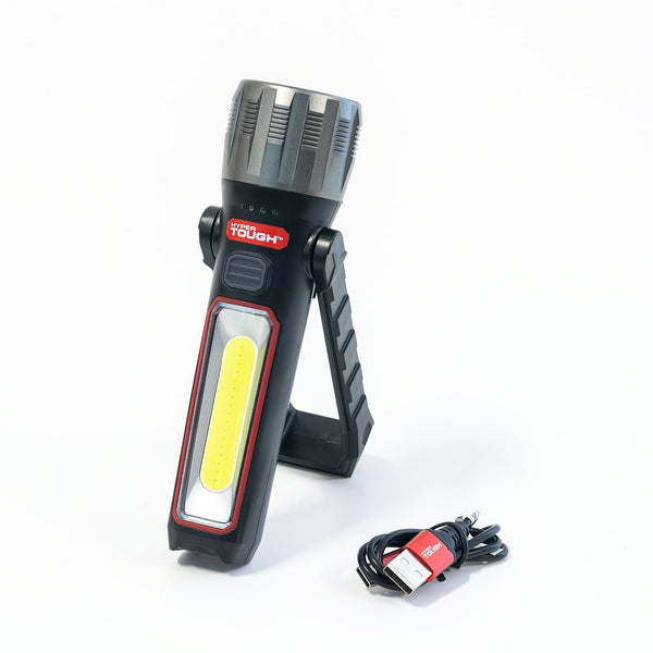 Hyper Tough 500 Lumens Portable Multi-Use LED Work Light with Folding Stand and Magnetic Base EasyOptionXY LLC