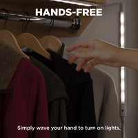 Hyper Tough 16" Under Cabinet Lights with Hand Wave Technology (Set of 3), Plug In EasyOptionXY LLC