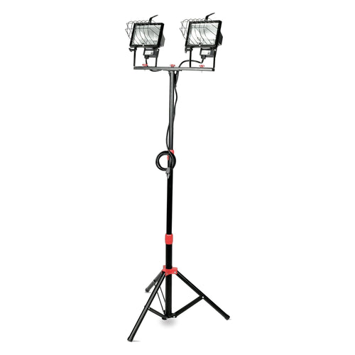 Hyper Tough 1000W Halogen 2 Light Corded Tripod Mounted Portable Work Light, 7625 EasyOptionXY LLC