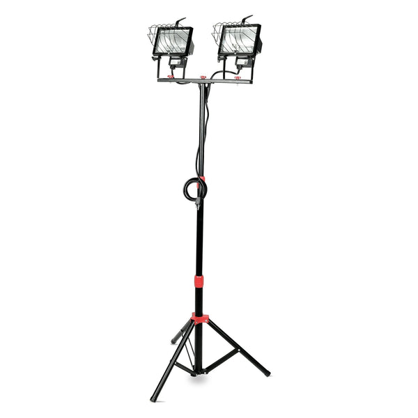 Hyper Tough 1000W Halogen 2 Light Corded Tripod Mounted Portable Work Light, 7625 EasyOptionXY LLC