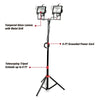 Hyper Tough 1000W Halogen 2 Light Corded Tripod Mounted Portable Work Light, 7625 EasyOptionXY LLC