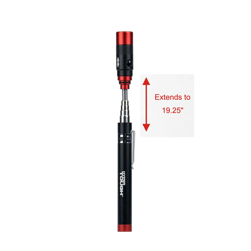 Hyper Tough 20 Lumens Extendable LED Work Light with Magnetic Head & Base, Aluminium Housing EasyOptionXY LLC