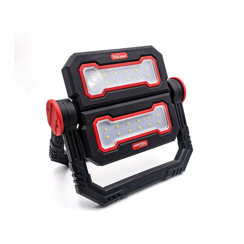 Hyper Tough 1000 Lumen Led Work Light, Folding Stand, Black, Red, Plastic EasyOptionXY LLC