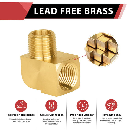 Extruded 1/2" MNPT X FNPT Elbow