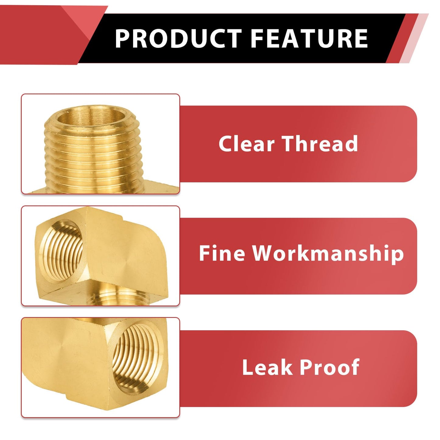 30 Pcs Extruded 3/4" MNPT X FNPT Elbow