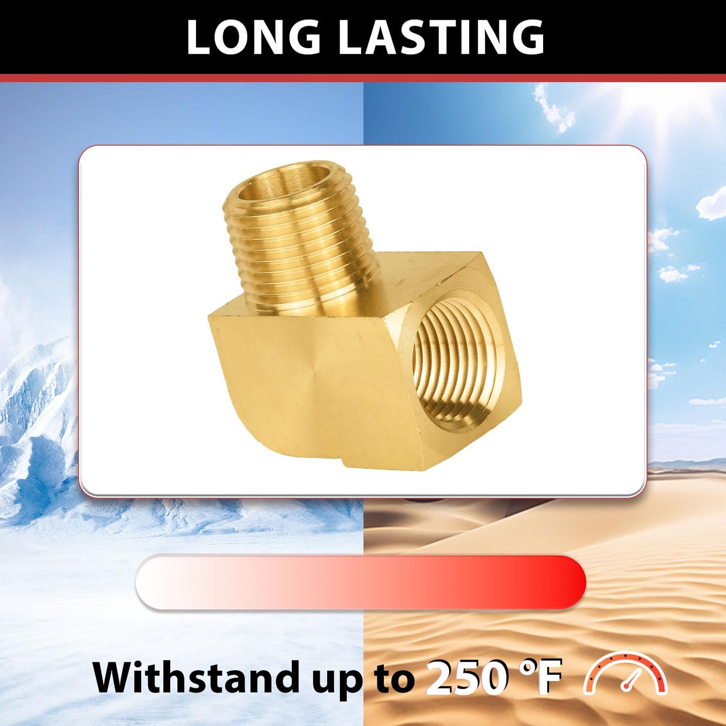 30 Pcs Extruded 3/4" MNPT X FNPT Elbow