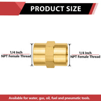 3/4" Female NPT Brass Hex Connector