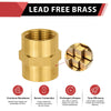 3/4" Female NPT Brass Hex Connector