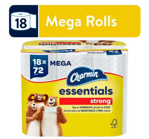 Charmin Essentials Strong Toilet Paper, 18 Mega Roll EasyOptionXY LLC