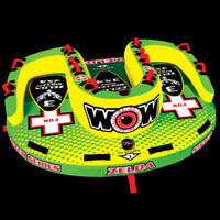 WOW Sports Zelda 1-3 Person Towable Water Tube For Pool and Lake (15-1070) Jupiter Gear
