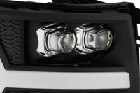 AlphaRex 07-13 Chevrolet Silverado NOVA-Series LED Projector Headlights Black OffRoadUSA.com