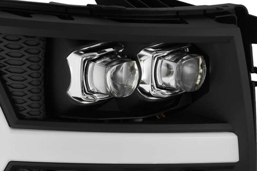 AlphaRex 07-13 Chevrolet Silverado NOVA-Series LED Projector Headlights Black OffRoadUSA.com
