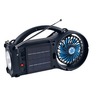 Solar Power Bluetooth Speaker with FM Radio / LED Torch Light / Fan (SC-1073ERF) Jupiter Gear