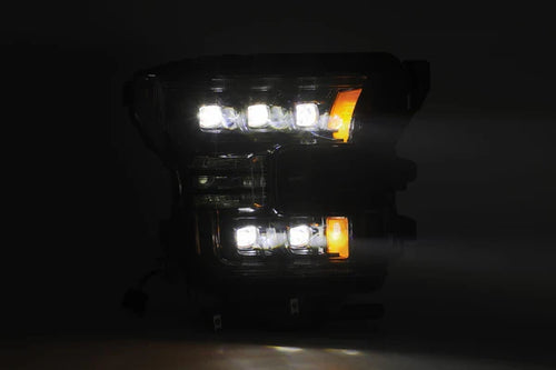 AlphaRex 15-17 Ford F150 / 17-20 F150 Raptor NOVA-Series LED Projector Headlights Chrome OffRoadUSA.com