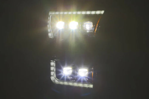 AlphaRex 15-17 Ford F150 / 17-20 F150 Raptor NOVA-Series LED Projector Headlights Chrome OffRoadUSA.com