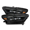 AlphaRex 15-17 Ford Mustang/18-20 Mustang Shelby GT350/GT500 MK II NOVA-Series LED Projector Headlights Alpha-Black OffRoadUSA.com