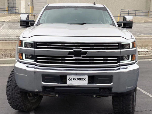AlphaRex 15-19 Chevrolet Silverado 2500HD/3500HD LUXX-Series LED Projector Headlights Chrome OffRoadUSA.com