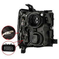 AlphaRex 15-19 Chevrolet Silverado 2500HD/3500HD LUXX-Series LED Projector Headlights Chrome OffRoadUSA.com
