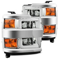 AlphaRex 15-19 Chevrolet Silverado 2500HD/3500HD LUXX-Series LED Projector Headlights Chrome OffRoadUSA.com
