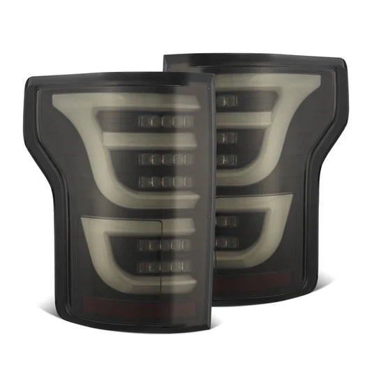 AlphaRex 15-20 Ford F150 LUXX-Series LED Tail Lights Black