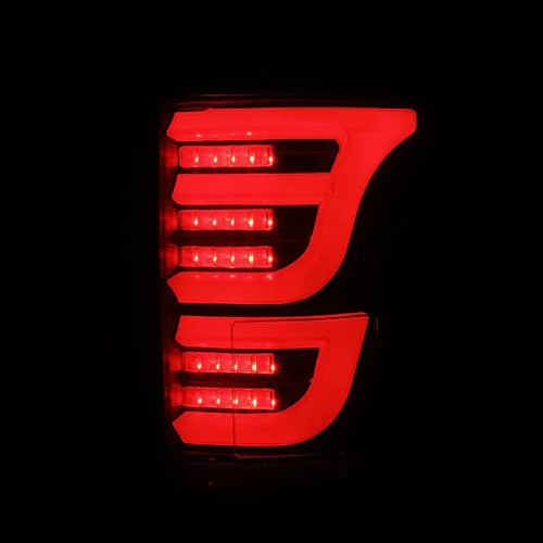 AlphaRex 15-20 Ford F150 LUXX-Series LED Tail Lights Black OffRoadUSA.com