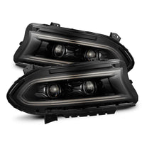 AlphaRex 15-23 Dodge Charger LUXX-Series LED Projector Headlights Alpha-Black OffRoadUSA.com