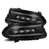 AlphaRex 15-23 Dodge Charger NOVA-Series LED Projector Headlights Alpha-Black OffRoadUSA.com
