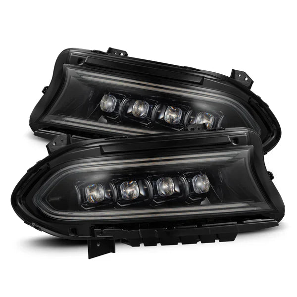 AlphaRex 15-23 Dodge Charger NOVA-Series LED Projector Headlights Alpha-Black OffRoadUSA.com