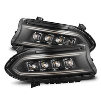 AlphaRex 15-23 Dodge Charger NOVA-Series LED Projector Headlights Black OffRoadUSA.com